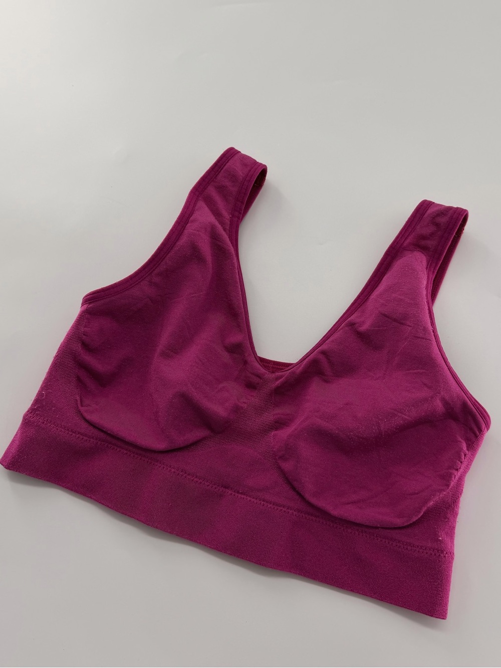 Wacoal B-Smooth Wire Free Bralette Pink Fuchsia Purple Size 34 Wireless Wacoal